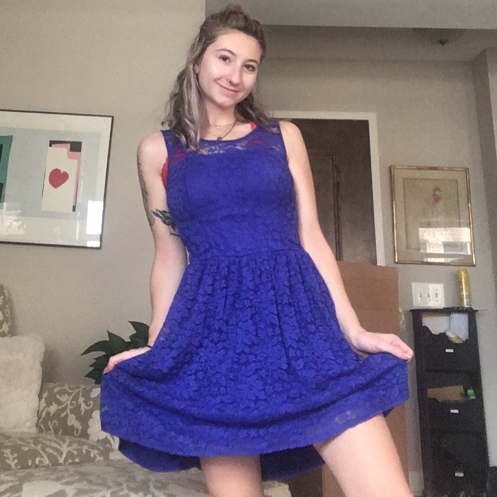 Blue Lace Garage Dress